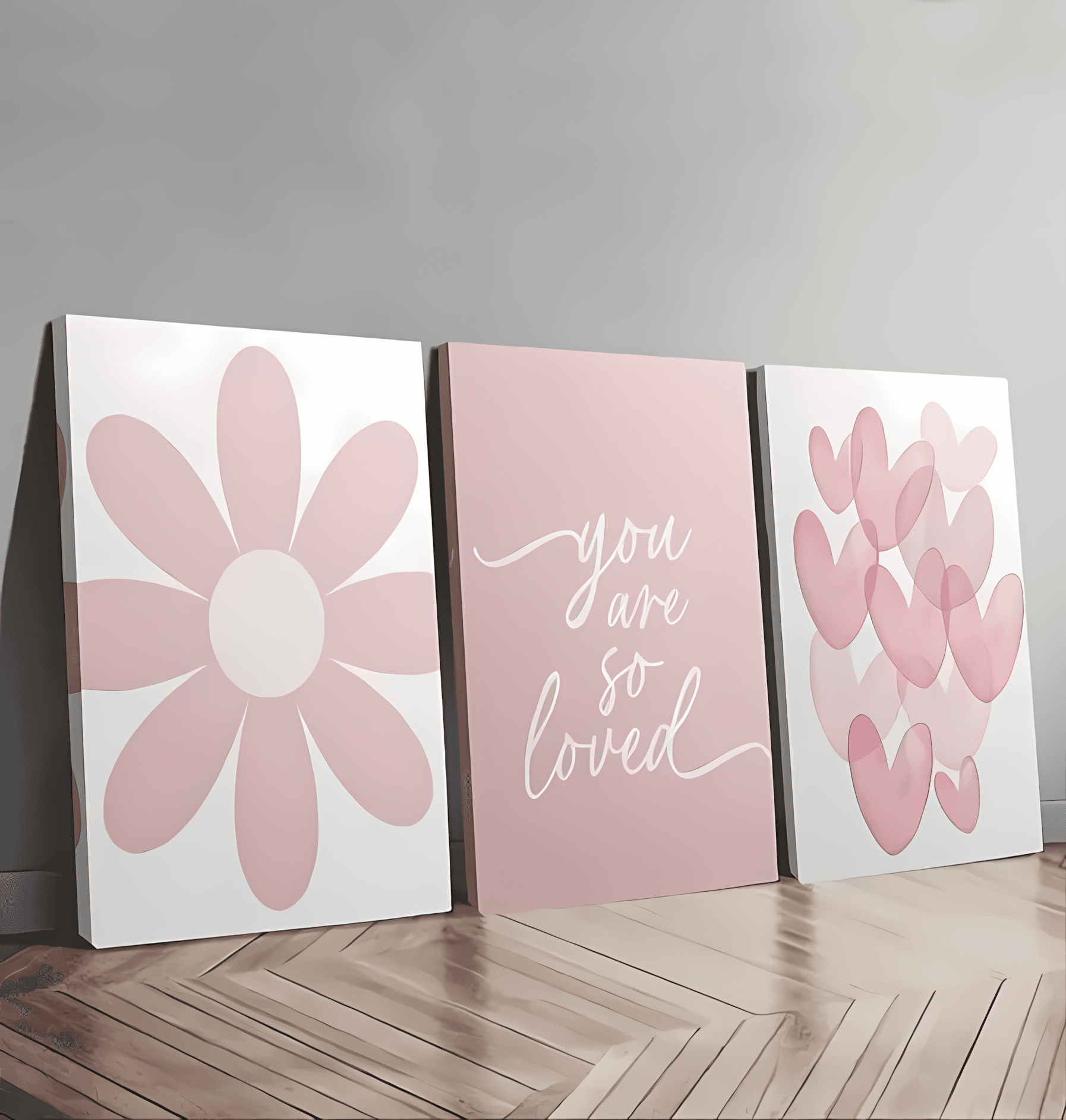 Floral Affection: The Pink Heart Collection
