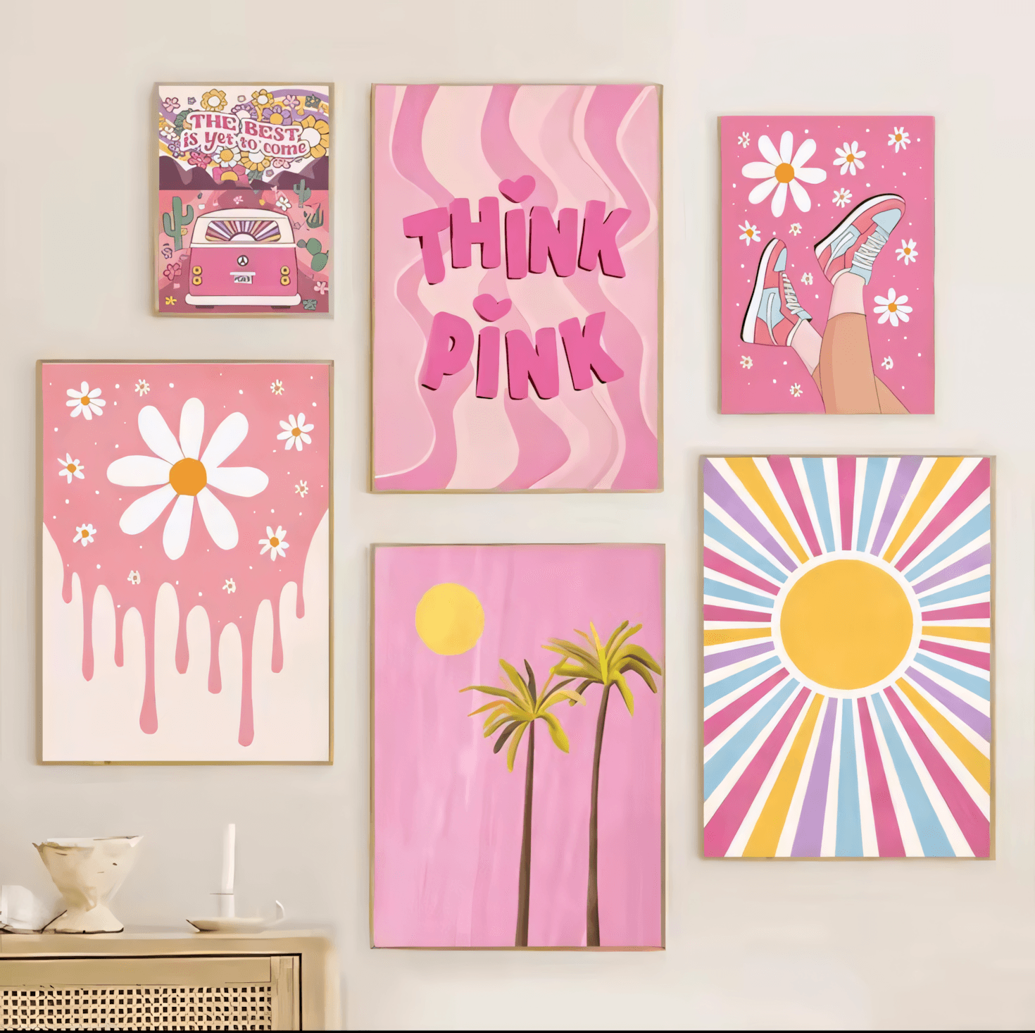 Think Pink: The Retro Summer Gallery Set