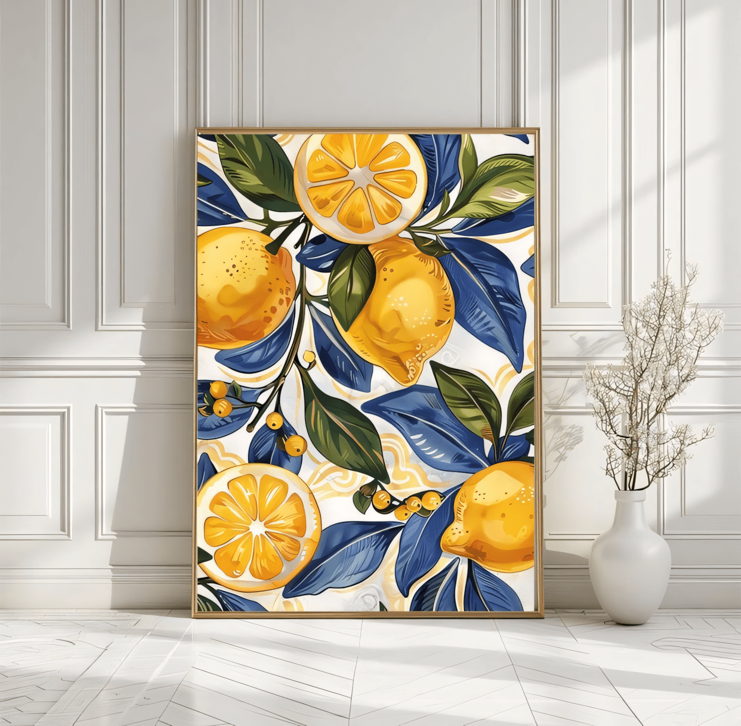 Citrus Sun: Sicilian Lemon Orchard Art