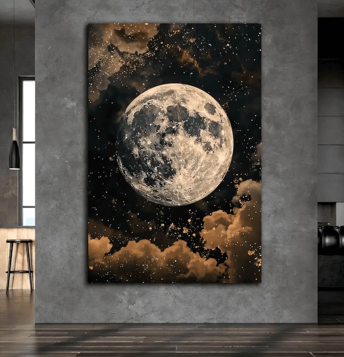 Celestial Glow: The Infinite Moonlight