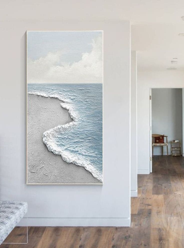 Serene Shores: The 3D Abstract Seascape