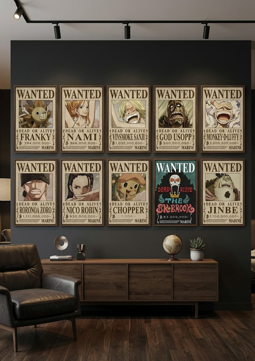 One Piece: The Straw Hat Ultimate Wanted Wall